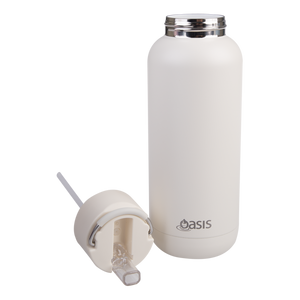 Oasis Moda Cermaic Lined Stainless Steel Triple Wall Insulated Drink Bottle 1 Litre-Gift a Little gift shop