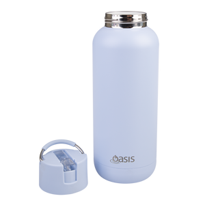 Oasis Moda Cermaic Lined Stainless Steel Triple Wall Insulated Drink Bottle 1 Litre-Gift a Little gift shop