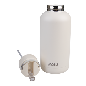 Oasis Moda Cermaic Lined Stainless Steel Triple Wall Insulated Drink Bottle 1.5 Litre-Gift a Little gift shop