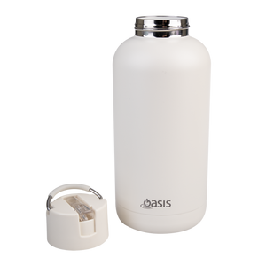 Oasis Moda Cermaic Lined Stainless Steel Triple Wall Insulated Drink Bottle 1.5 Litre-Gift a Little gift shop