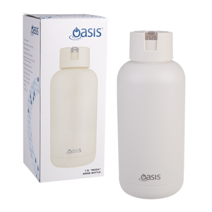 Oasis Moda Cermaic Lined Stainless Steel Triple Wall Insulated Drink Bottle 1.5 Litre-Gift a Little gift shop