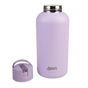 Oasis Moda Cermaic Lined Stainless Steel Triple Wall Insulated Drink Bottle 1.5 Litre-Gift a Little gift shop