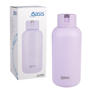 Oasis Moda Cermaic Lined Stainless Steel Triple Wall Insulated Drink Bottle 1.5 Litre-Gift a Little gift shop