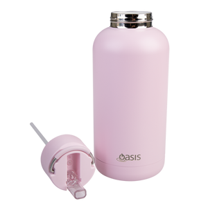 Oasis Moda Cermaic Lined Stainless Steel Triple Wall Insulated Drink Bottle 1.5 Litre-Gift a Little gift shop