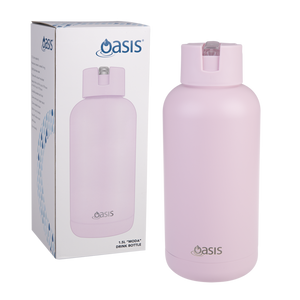 Oasis Moda Cermaic Lined Stainless Steel Triple Wall Insulated Drink Bottle 1.5 Litre-Gift a Little gift shop