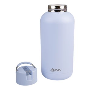 Oasis Moda Cermaic Lined Stainless Steel Triple Wall Insulated Drink Bottle 1.5 Litre-Gift a Little gift shop