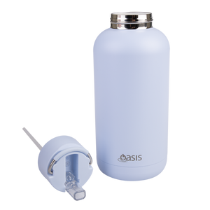 Oasis Moda Cermaic Lined Stainless Steel Triple Wall Insulated Drink Bottle 1.5 Litre-Gift a Little gift shop