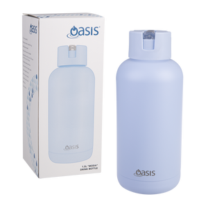 Oasis Moda Cermaic Lined Stainless Steel Triple Wall Insulated Drink Bottle 1.5 Litre-Gift a Little gift shop