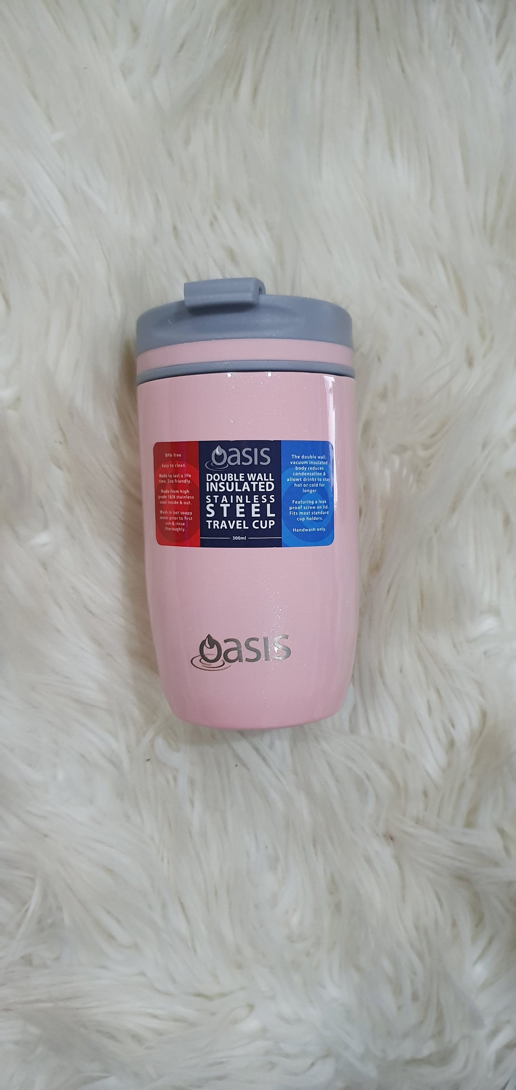 Oasis Travel cup 300ml double wall insulated-Gift a Little gift shop