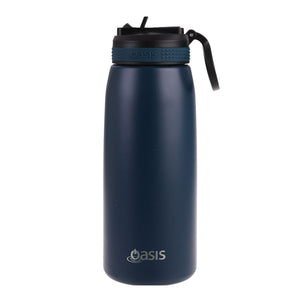 Oasis Stainless Steel Double Wall Insulated Sipper Bottle 780ml - Personalised-Gift a Little gift shop