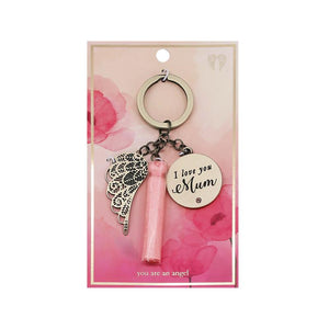I Love You Mum Keychain - You Are An Angel-Gift a Little gift shop