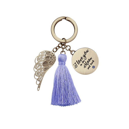 Moon And Back Keychain - You Are An Angel-Gift a Little gift shop
