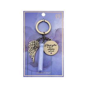 Moon And Back Keychain - You Are An Angel-Gift a Little gift shop
