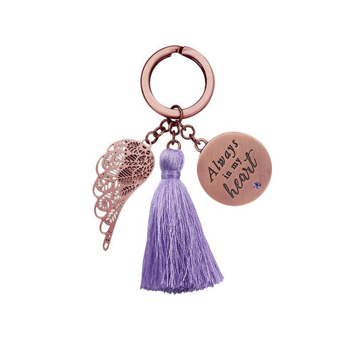 Always In My Heart Keychain - You Are An Angel-Gift a Little gift shop