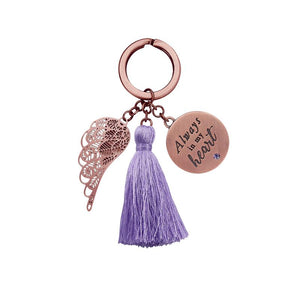 Always In My Heart Keychain - You Are An Angel-Gift a Little gift shop