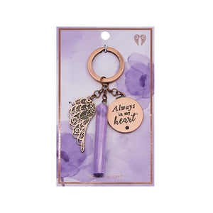 Always In My Heart Keychain - You Are An Angel-Gift a Little gift shop
