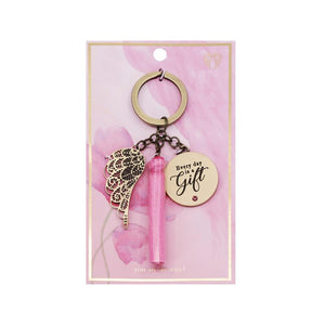Everyday is a Gift Keychain - You are an angel-Gift a Little gift shop