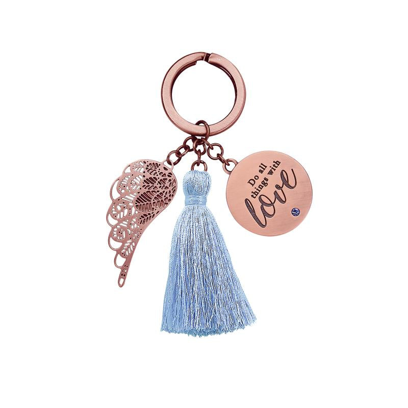 Do all things with love Keychain - You are an Angel-Gift a Little gift shop