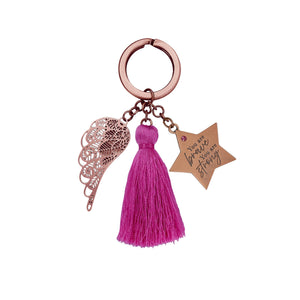 You Are Brave, You Are Strong Keychain - You Are An Angel-Gift a Little gift shop