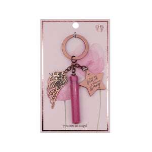 You Are Brave, You Are Strong Keychain - You Are An Angel-Gift a Little gift shop
