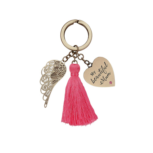 My Beautiful Mum Keychain - You Are An Angel-Gift a Little gift shop