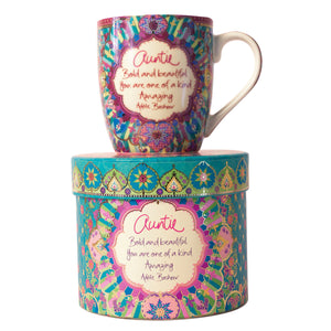 Intrinsic Auntie Mug - Turquoise-Gift a Little gift shop