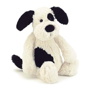 Jellycat Bashful Black & Cream Puppy-Gift a Little gift shop