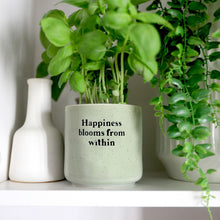 Load image into Gallery viewer, Bloom Positive Pot - Happiness blooms from within-Pots &amp; Planters-Gift a Little gift shop