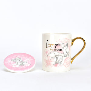 Disney Bambi Love you so much Cup & Coaster set-Gift a Little gift shop