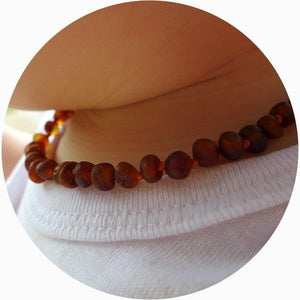 Teething Baby Amber Necklace - Slobber Beads-Gift a Little gift shop
