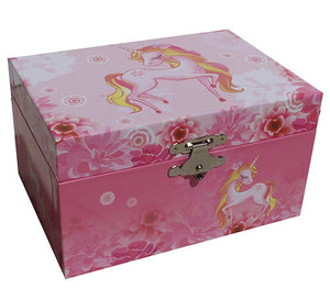 Unicorn Musical Rectangle Jewellery Box-Childrens-Gift a Little gift shop