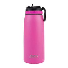 Load image into Gallery viewer, Oasis Stainless Steel Double Wall Insulated Sipper Bottle 780ml - Personalised-Gift a Little gift shop