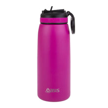 Load image into Gallery viewer, Oasis Stainless Steel Souble Wall Insulated Sipper Bottle 780ml - Personalised-Gift a Little gift shop
