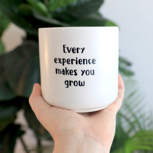 Grow Positive Pot - Every Experience Makes You Grow-Pots & Planters-Gift a Little gift shop