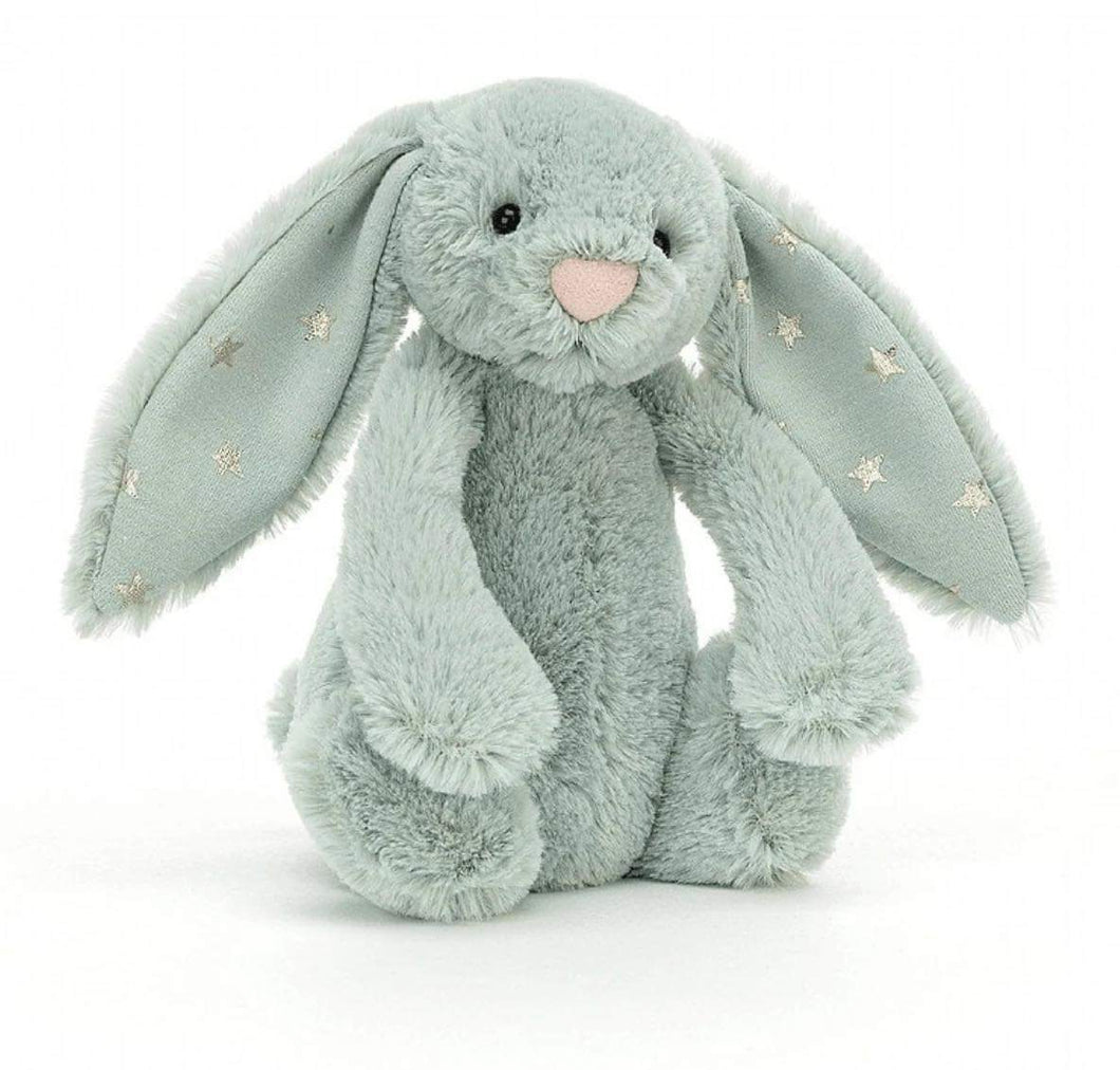 Jellycat Bashful Sparklet Mint Green Bunny 2 sizes-Gift a Little gift shop